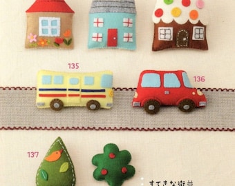Japanese Felt Mascot Toys Accessories Pattern Book PDF-file,E-Book #1