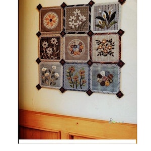 45 PADRÃO DE PATCHWORK DE PAÍS-“Country Patchwork”-E-Book de artesanato japonês #262.Dois arquivos PDF para download instantâneo.
