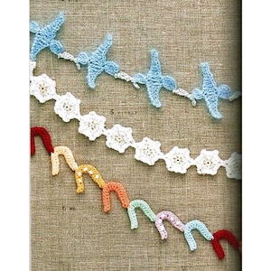 APANESE CROCHET PATTERN –“Crochet Edging and Braid”-Asahi Original-Japanese Craft E-Book #47-100 crochet edging-Instant Download Pdf file.