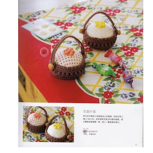 JAPANESE CROCHET PATTERN-“Half-day magic crochet”by Sashiyo and Fukao-Japanese Craft E-Book #42-crochet cute accessories for home,Two Pdf