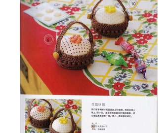 JAPANESE CROCHET PATTERN-“Half-day magic crochet”by Sashiyo and Fukao-Japanese Craft E-Book #42-crochet cute accessories for home,Two Pdf