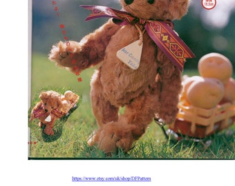 23 SEWING TEDDY BEAR Pattern-“I Love Teddy Bear”-Japanese Craft E-Book #197.Instant Download Pdf file.Sew Teddy Bear,Teddy Bear Toy