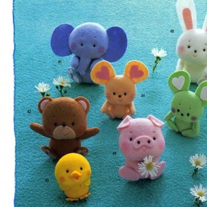 Japanisches Filz Maskottchen Spielzeug-Schnittmuster,PDF-Datei,Sofort Download,E-Book#4
