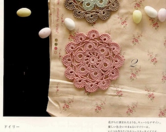 Japanese Crochet Pattern-“ROMANTIC LACE-Asahi Original”-Japanese Craft E-Book #41-2 Instant Download PDF files.