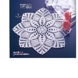 33 CROCHET LACEWORK PATTERN-“Lacework Crochet”-Japanese Craft E-Book #268.Instant Download Pdf file.