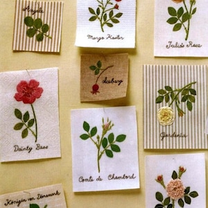 JAPANESE EMBROIDERY PATTERN-“Garden Roses-Kazuko Aoki”-Japanese Craft E-Book #296.Chinese Edition..Botanical embroidery.Flower