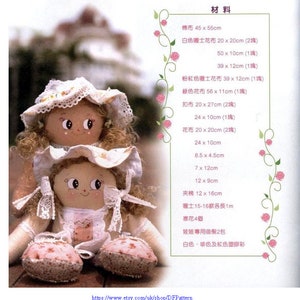 11 PATROON NAAIEN POP Stoffen naaipop Mon Kwan Japans ambachtelijk e-boek 186. Download direct het pdf-bestand. afbeelding 8
