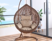 Hanging chair Household single bassinet chair Indoor swing Rocking chair balcony Lazy man 39 s nest Hanging basket wicker chair
