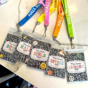 Class Hall Pass Lanyards