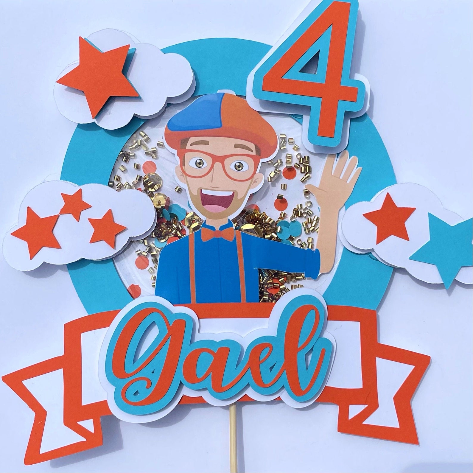 Blippi 3D Cake Topper