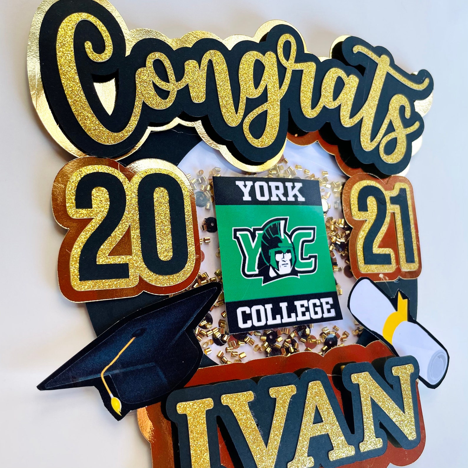 Graduation Cake Topper Customizable - Etsy