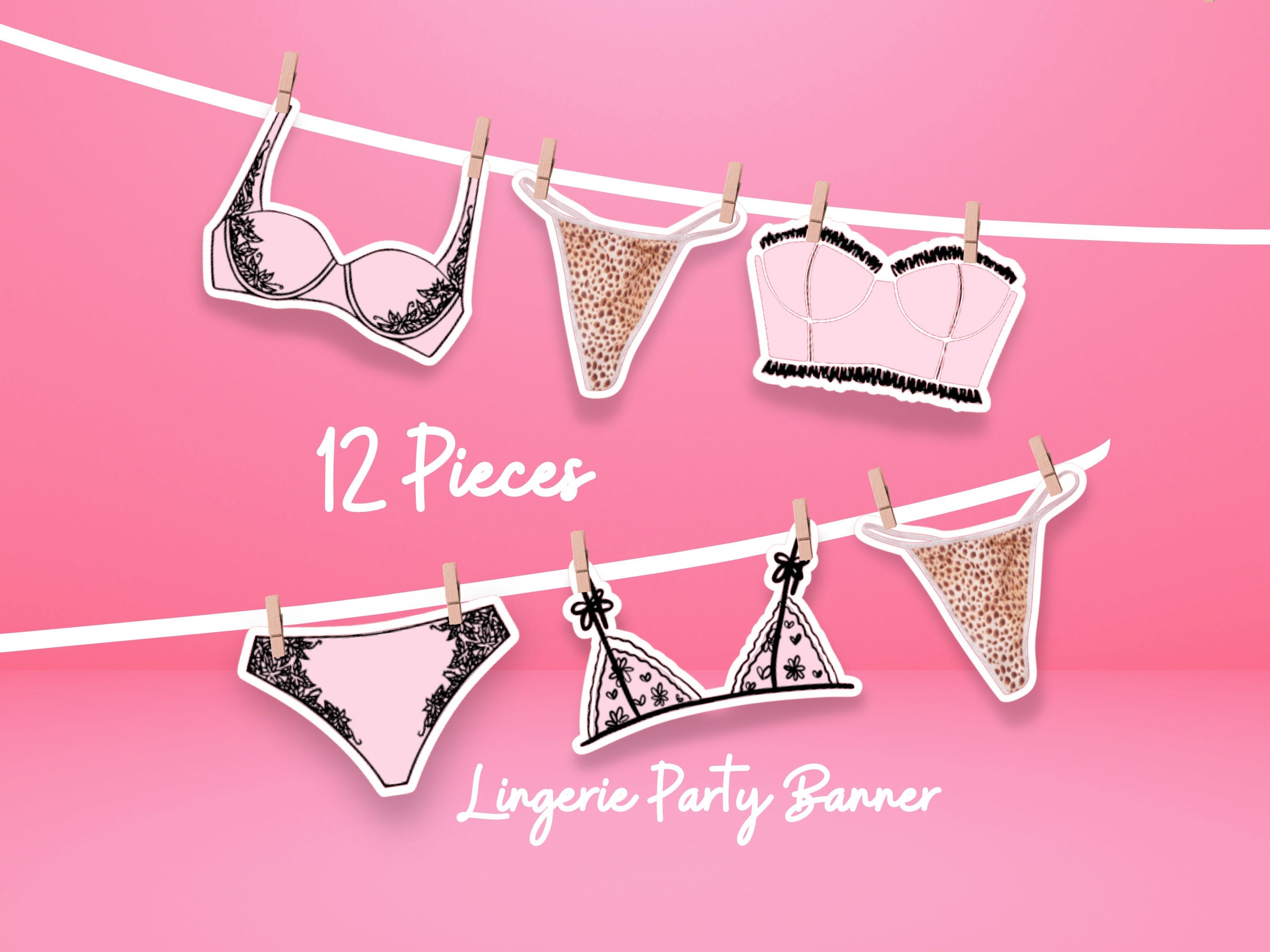 Lingerie Party Banner, Bachelorette Party Banner, Lingerie Party, Lingerie Party Decoration, Bridal Shower, Bachelorette Decor Lingerie Party Banner, Bachelorette Party Banner, Lingerie Party, Lingerie Party Decoration, Bridal Shower, Bachelorette Decor