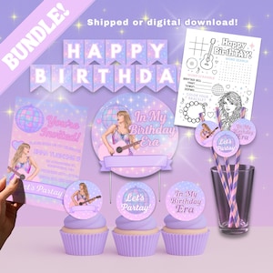 T Swift Geburtstagspartydekoration, T Swift Cake Topper, Eras Tour Party, Taylor Geburtstag Gastgeschenke, Taylor Cake Topper