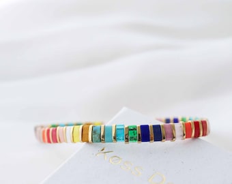 Tila Boho kralenarmband van Liv, handgemaakte sieraden, veelzijdig modeaccessoire
