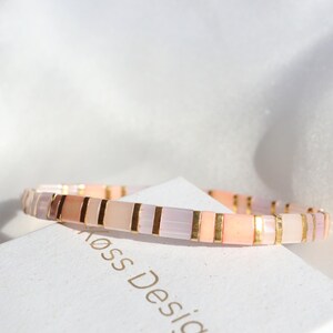 Parure Blush - Bracelets de perles