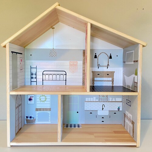 Vinyl Farmhouse Dollhouse Decals for ANY Dollhouse Etsy