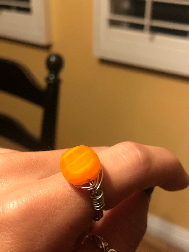 Orange Wire Ring