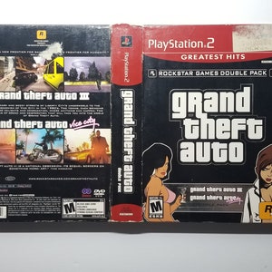 Grand Theft Auto 3 GTA & Vice City Double Pack - PlayStation 2 PS2 - Tested