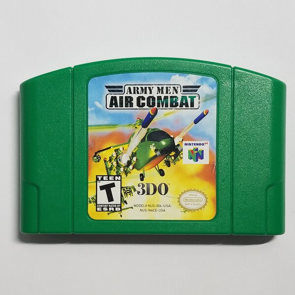 UGLY Army Men Air Combat game Nintendo 64 (N64) Cartridge