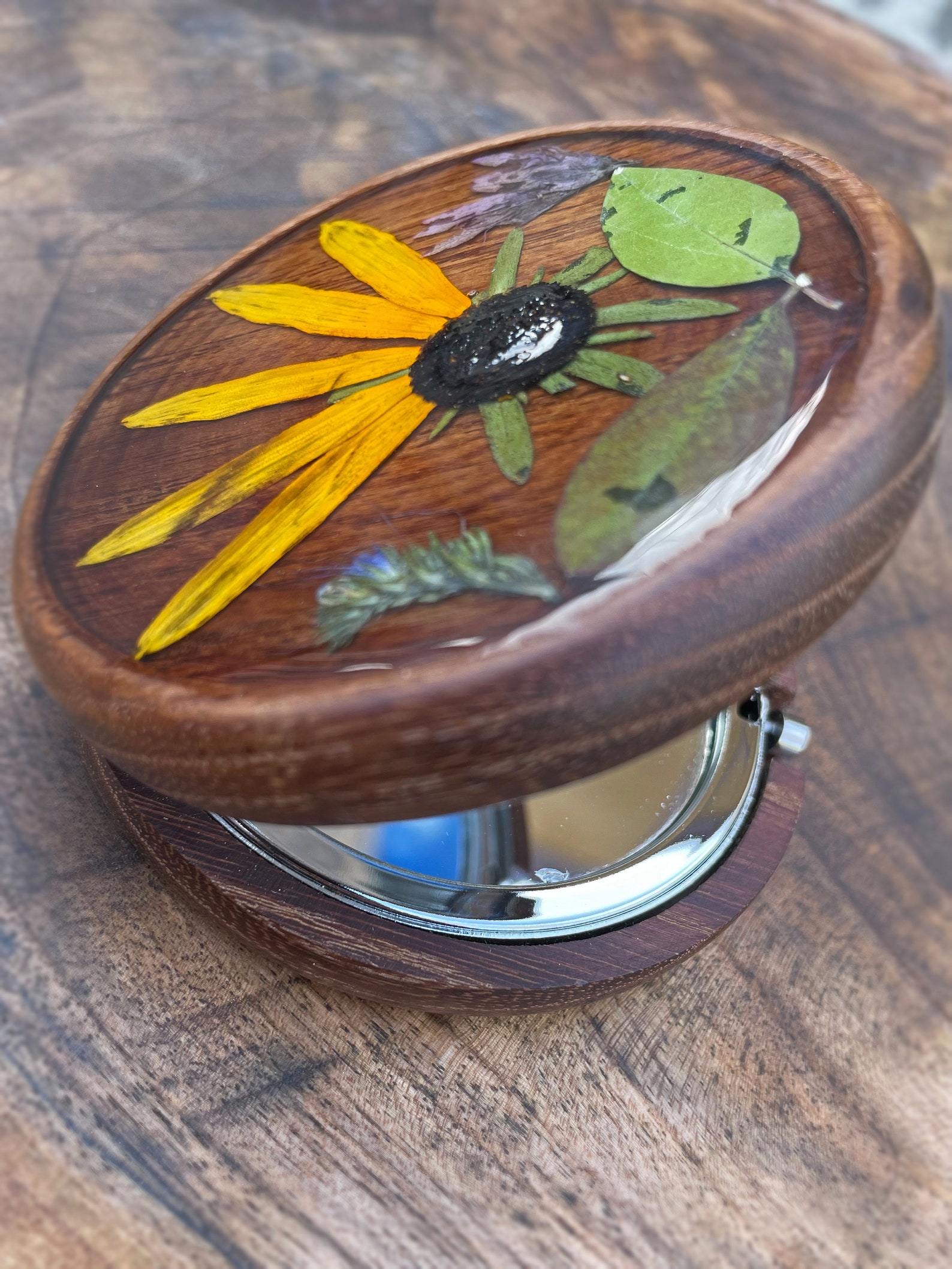 Pocket Mirror Compact Mirror Pocket Mirror Vintage Enjoy Etsy