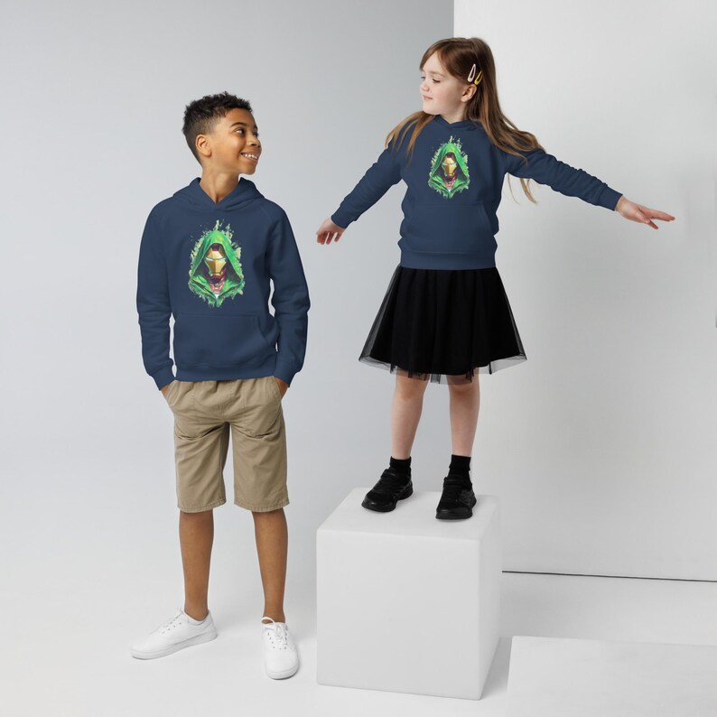 Doctor Doom Iron Man Kids eco hoodie