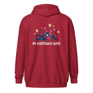 Deadpool My Everything Hurts Unisex heavy blend zip hoodie