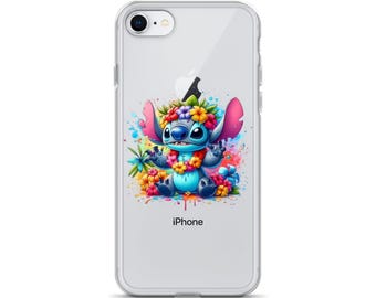Funda transparente Flower Stitch para iPhone®