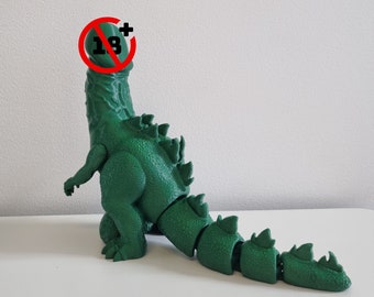 Articulated Cockzilla: 3D Printed Adult Gag Gift