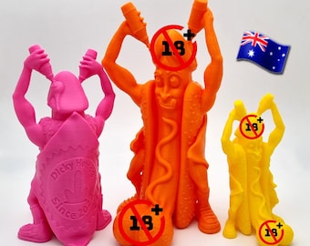 Dicky HotDog: 3D Printed Adult Gag Gift, Desk Ornament