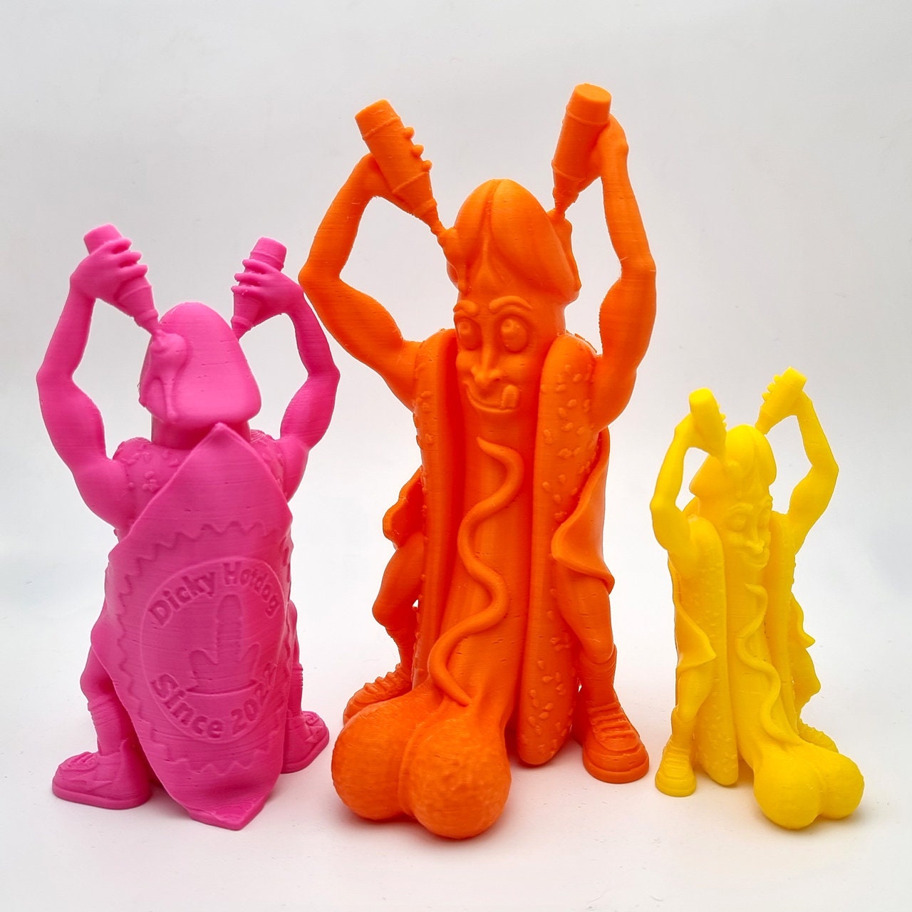 【激レア】任天堂ディスくん 3Dホットラリー景品【非売品】 ディッキー・ホットドッグ：3Dプリントの大人向けジョークギフト