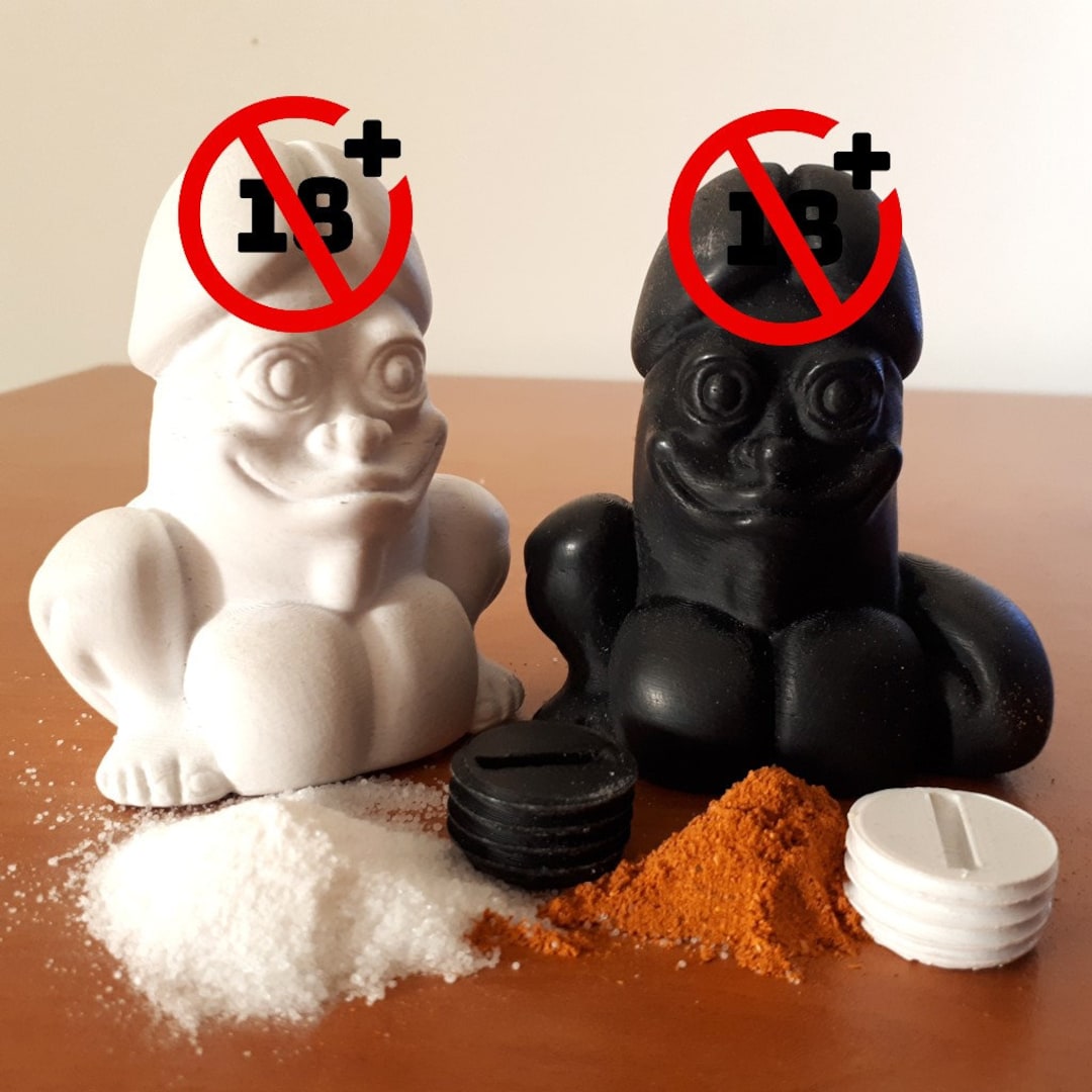 Sitting Penis Salt & Pepper Shakers Penis Art Penis Gag Gift Penis