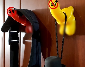 3D Printed Dicky Wall Hanger: Gag Gift House Decor