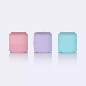 9 pieces Colorful Cube Plastic Lip Balm Empty Containers