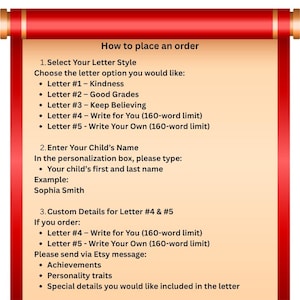 Mailed Letter from Santa, Personalized Letter from Santa, Certificate from Santa, Santa Nice List Certificate, Santa Mail, Gold Foil Letter image 12
