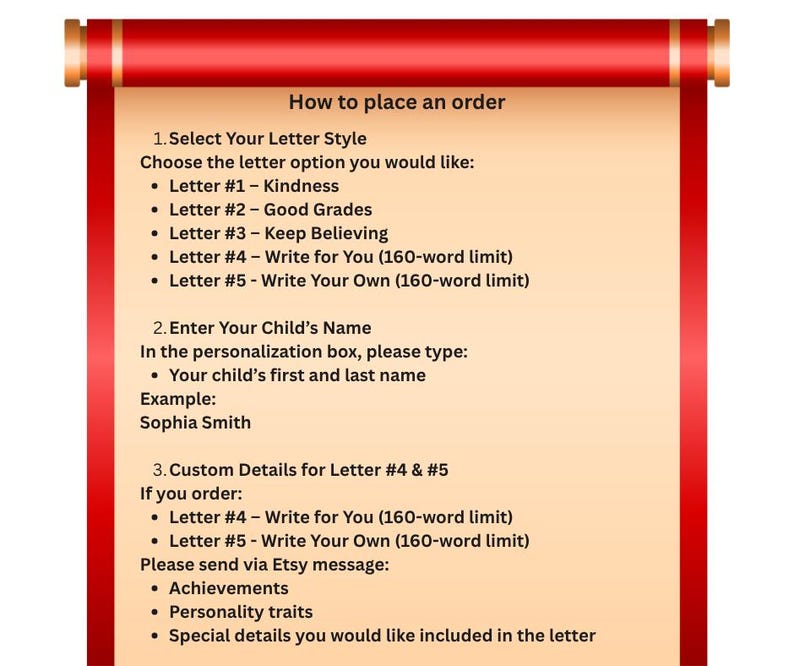 Mailed Letter from Santa, Personalized Letter from Santa, Certificate from Santa, Santa Nice List Certificate, Santa Mail, Gold Foil Letter image 12