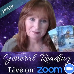 General Reading -Interactive Live on Zoom with Kathy Mamolen - 60 mins Tarot Reading - Not a mediumship reading