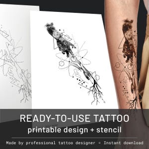 Creatie tattoo ontwerp religieus tattoo stencil religieus tekening geometrische tattoo flash melkweg tattoo moderne christelijke tattoo