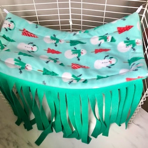 Fleece Forest, Guinea Pig Cage Accessory, Guinea Pig Curtain, Guinea Pig Hideout, Guinea Pig Christmas, Fleece Curtain, Guinea Pig Toy
