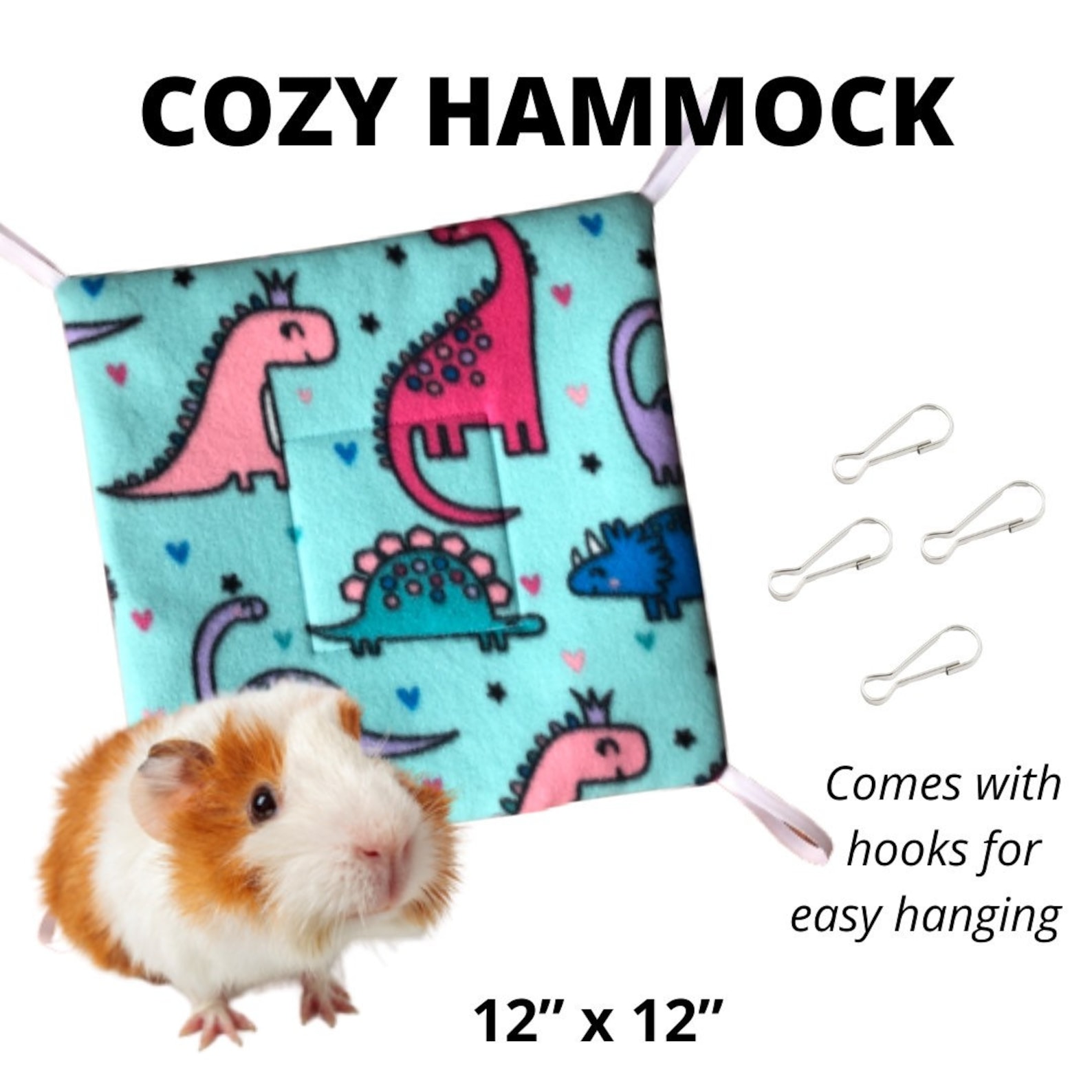Fleece Hammock Guinea Pig Hammock Reversible Fleece Cage Etsy