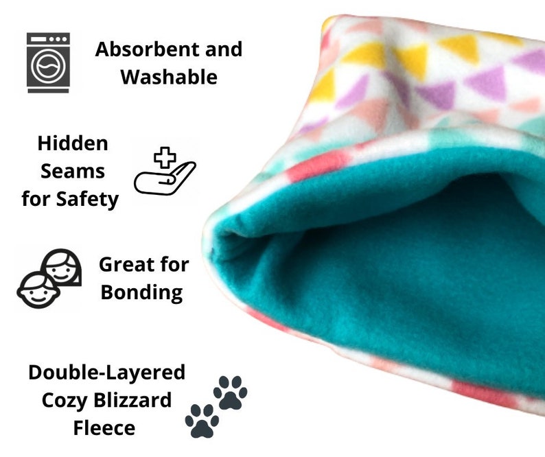Snuggle Sack Small Pet Bed Guinea Pig Fleece Cuddle Sack Etsy
