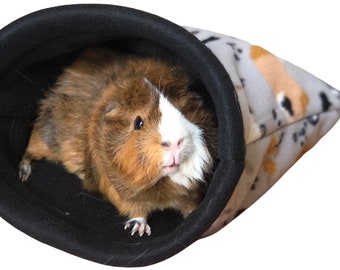 Stay Open Cuddle Sack, Guinea Pig Snuggle Sack, Fleece Hedgehog Pouch, Guinea Pig Carrier