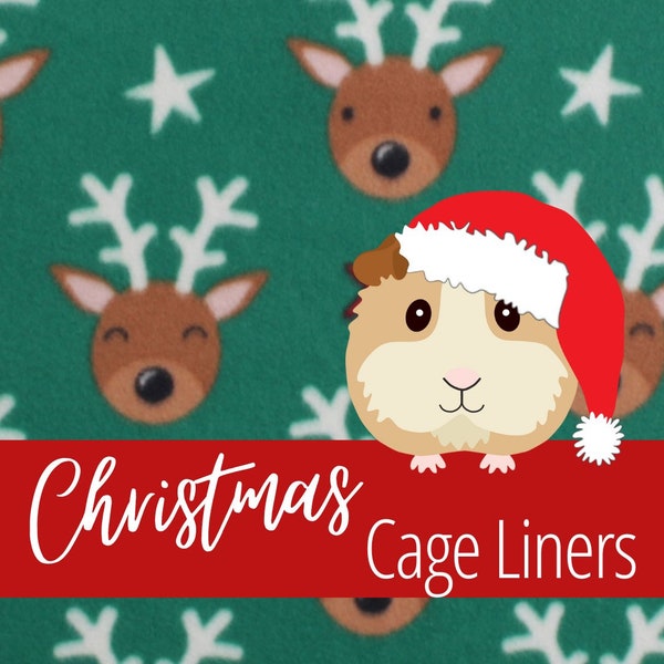 Guinea Pig Fleece Liner, Guinea Pig Christmas, C + C Cage Liner, Midwest Liner, Guinea Pig Cage Accessory, Guinea Pig Bedding, Kaytee Liner