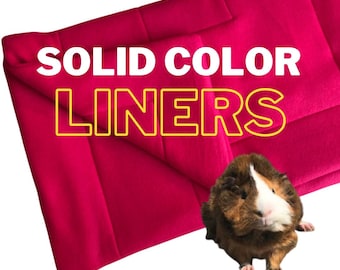 Guinea Pig Cage Liner: Solid Color Fleece