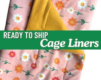 Fleece Guinea Pig Cage Liner, Waterproof Pee Pad, Pet Mat