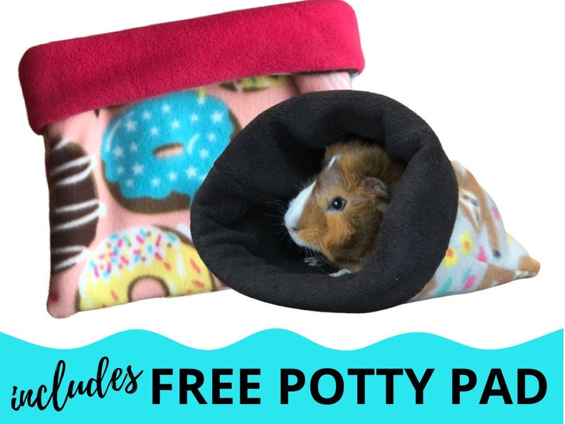 Snuggle Sack Small Pet Bed Guinea Pig Fleece Cuddle Sack Etsy