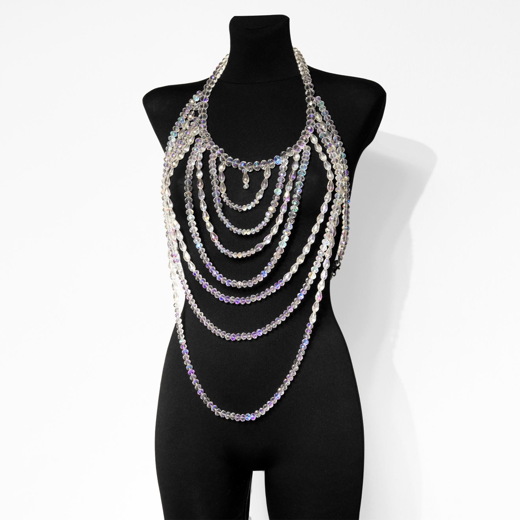 Rhinestone Chain Top - Etsy