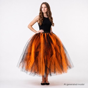 Orange Black Costume