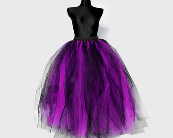 Purple Tulle Witch Skirt: Women's Halloween Costume