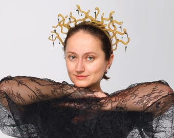 Medusa Headband: Gothic Snake Crown - Halloween Costume Tiara