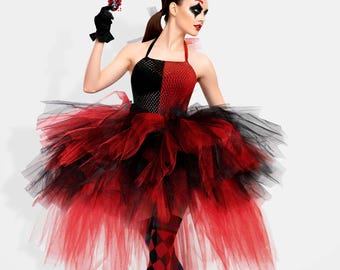 Poker Cosplay Tutu Dress – Halloween Card Game Costume
